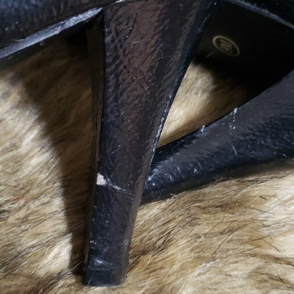 Chinese Laundry Black Peek Toe 4" Heels 9M - Picture 8 of 8